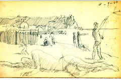 L01•004- dormeur sur la plage