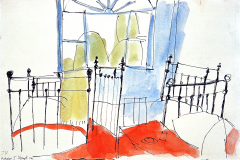 chambre d'hotel à Pahlavi 1954