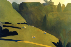 bain de soleil aux Buttes-Chaumont 1980